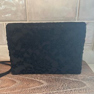 Vintage Black Lace Evening Bag